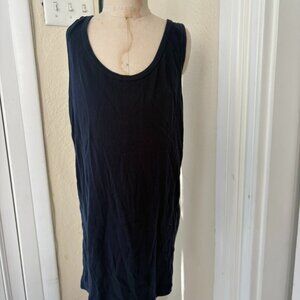 Basics Navy Blue Tank Top